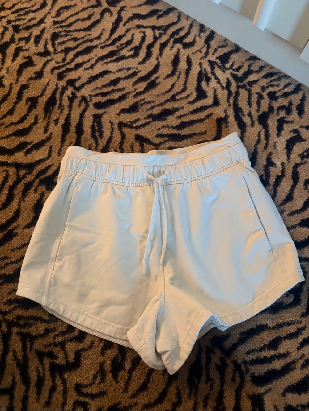 lululemon athletica Cream Athletic Drawstring Shorts